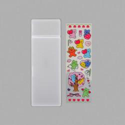 Dailylike Jelly Bear Love Pencil Case With Sticker Set