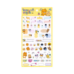 Kakao Friends Say Cheese Tanslucent Sticker For Planner