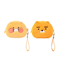 Kakao Friends Boucle Zipper Pouch With Strap