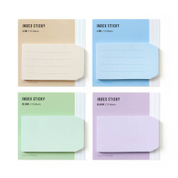 Book Friends Pastel Small Index Sticky Notepad