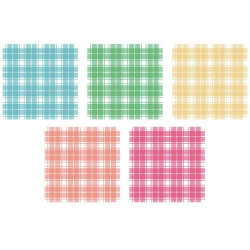 DALPAPER Mix 2 Dual Check 5 Memo Notepad Pack