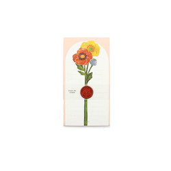 Somssi Paper Flower Poppy Letter And Envelope Set