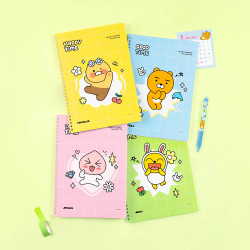 Kakao Friends Say Cheese Wirebound B5 Lined Notebook