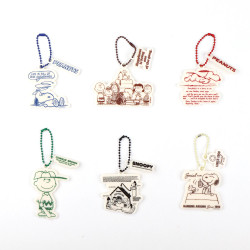 PEANUTS Snoopy Acrylic Keyring With Color Ball Chain