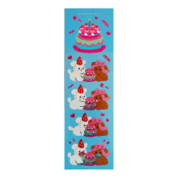 pureureum design Dog Cake Mukbang Holographic Sticker