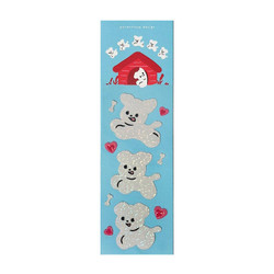pureureum design Go Doggy Go Holographic Sticker