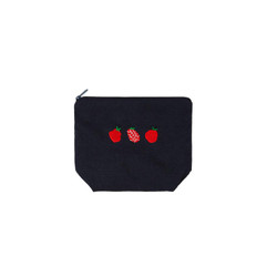 All New Frame Raspberry Medium Zipper Pouch