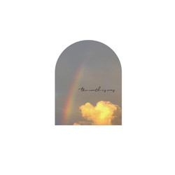 Bonne Journee Decorative Rainbow Arch Postcard