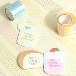 Wanna This Fat Kiss Cut Hangul Sticker Tape Roll