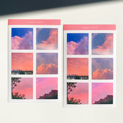 Mingkit Sunset Squared Translucent Sticker Pack