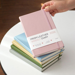 Indigo 2026 Prism Mellow Leather A5 Dated Weekly Planner