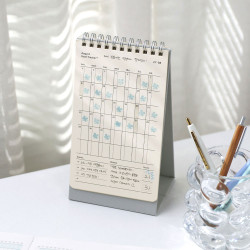PAPERIAN 2027 One Month Goal Tracker Desk Calendar