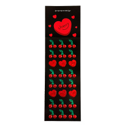 pureureum design Cherry Holographic Sticker