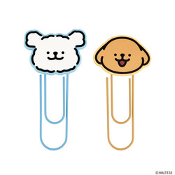 Maltese Puppy Big Clip Bookmark