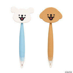 Maltese Puppy Wiggle Ballpoint Pen