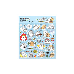 Maltese Puppy Korean Message Sticker