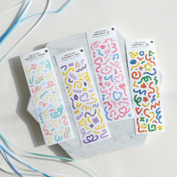 Mellee Factory Topping Confetti Removable Sticker Pack