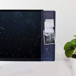 Durable PP material - Bookfriends Monitor Side Memo Board With Pocket