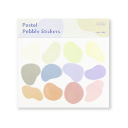 sand cake Pastel Pebble Paper Sticker Pack