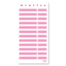 sand cake Berry Pink Weekly Checklist Notepad