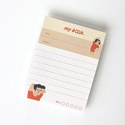 Jam studio Mini Reading Log Notepad with Rating Tracker
