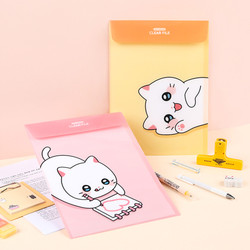 Meow Man Cute Cat A4 Vertical Envelope Document File Folder