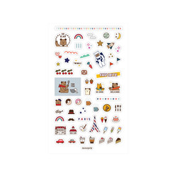 Toffenut Friends Decorative Sticker Sheet: Favorite Edition