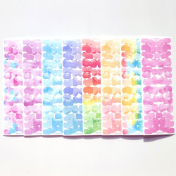 DALPAPER Watercolor Ribbon Confetti Sticker Set