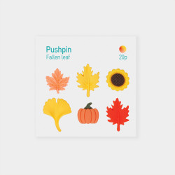 Appree Fallen Leaf Pushpins Set of 20