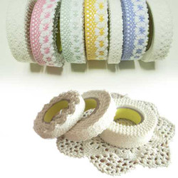 J&Bobbin Adhesive deco fabric cotton lace tape