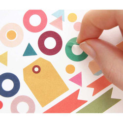 Gunmangzeung Petit deco basic paper sticker set 8 sheets