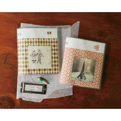 Moods&Views Cool gray pattern instax mini photo album (Q)