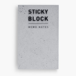 Concrete pattern small sticky memo notes