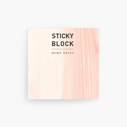 Wood pattern large sticky memo notes