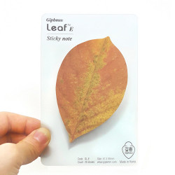 Leaf sticky memo notes 20 sheets - E