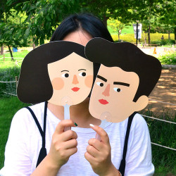 Du dum mask handy fan