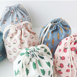 Jam Jam pattern drawstring pouch