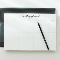 Wanna This Calli undated monthly desk planner