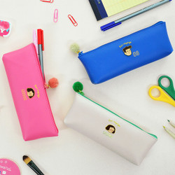 Jam studio Du-dum pom-pom zipper pencil case 