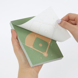 Sports memo pad - Baseball