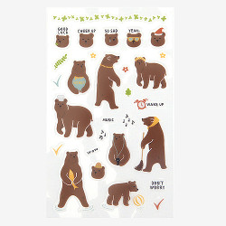 Daily transparent sticker - Bear