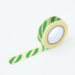 Jam Jam foliage 0.59"X11yd single deco masking tape 