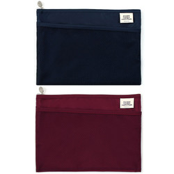 Reader leader mesh pocket file pouch