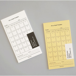 30 days goal planning tracker 12 sheets
