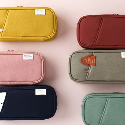 Livework A low hill standard pocket large cotton pencil case