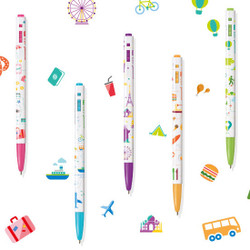 MONAMI 153 travel knock retractable ballpoint pen set