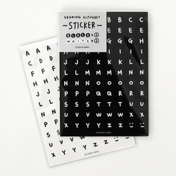 2NUL Drawing alphabet sticker set