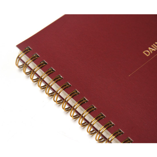 2015 Dash and Dot Wirebound daily undated planner scheduler