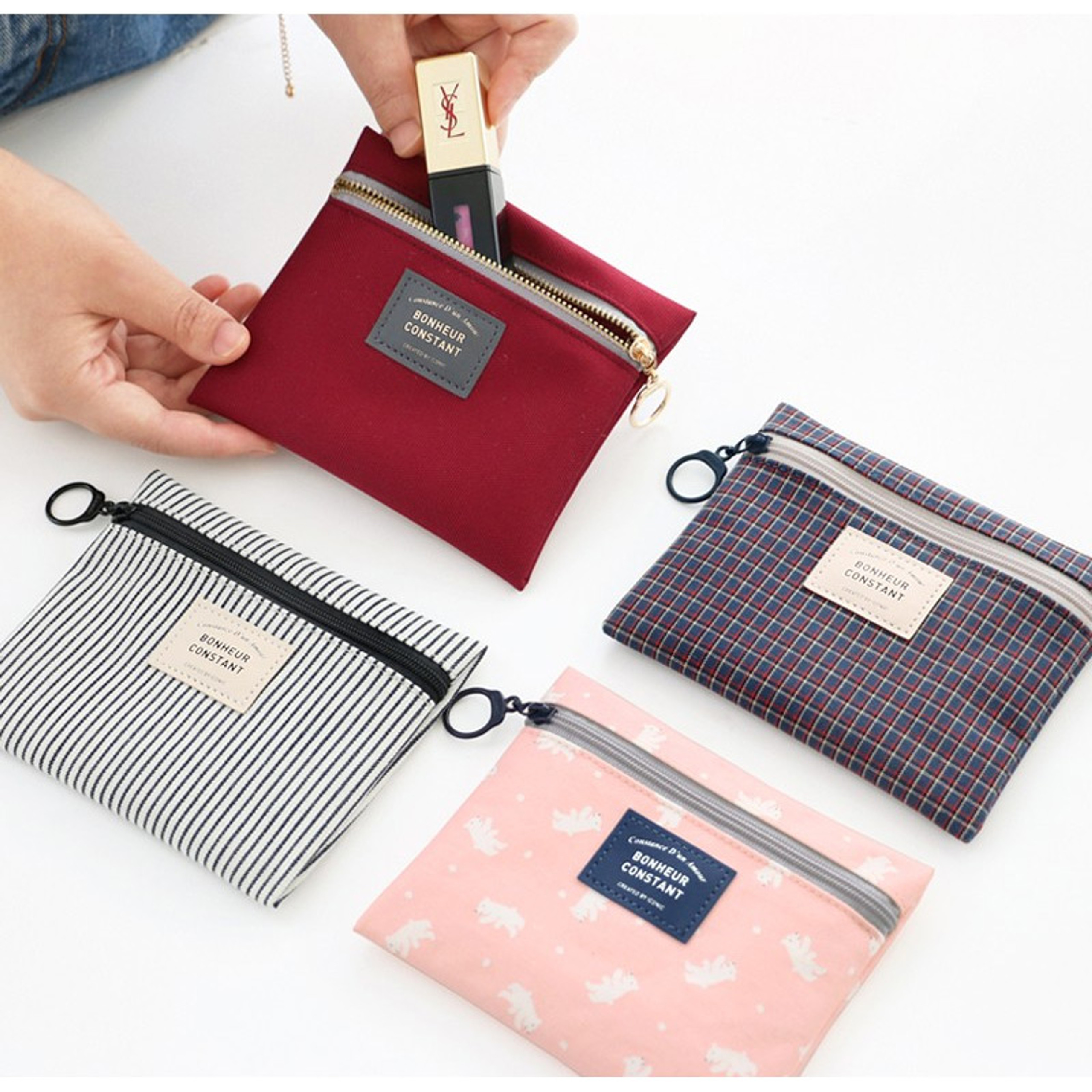 Iconic Basic pattern small zipper pouch ver.2 - fallindesign