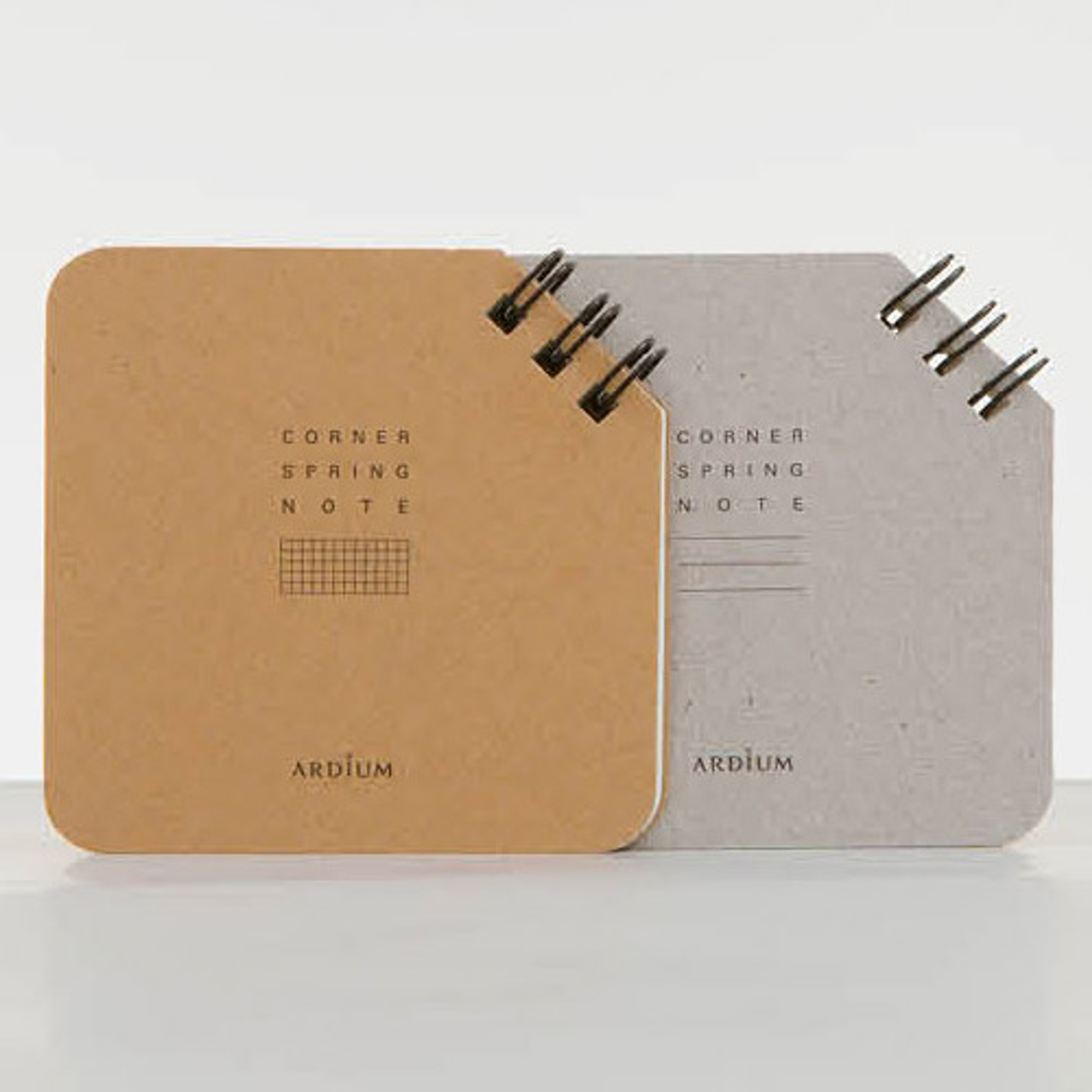 Corner mini spiral lined/Grid notepad notebook fallindesign